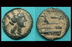 Phoenicia, Arados, Tyche with Athena on Galley Reverse
